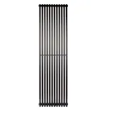 Трубчастий радіатор Betatherm вертикальний Praktikum 1 1800x463 (Чорний  RAL9005M, підк. №99)